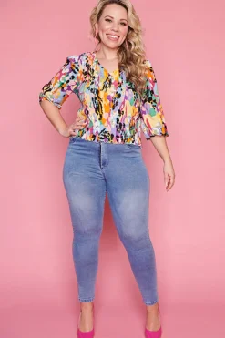 Lorraine Designs Tops*Beaming Jungle Daisy Top