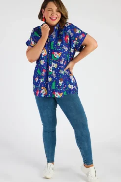 Lorraine Designs Casual Dresses | Fit & Flare Dresses*Belle Aussie Christmas Shirt