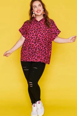 Lorraine Designs Tops*Belle Jungle Pink Shirt
