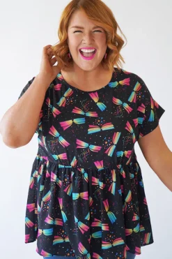 Lorraine Designs Tops*Betty Magic Of Books Top