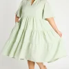 YD International Loose Dresses | Casual Dresses*Birdie Gingham Green Dress