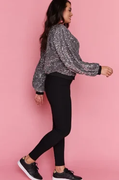 Lorraine Designs Jackets & Coats*Bling Silver Sequins Jacket