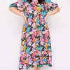 Lorraine Designs Casual Dresses | Fit & Flare Dresses*Bronwyn Rainbow Hibiscus Dress