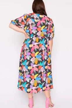 Lorraine Designs Casual Dresses | Fit & Flare Dresses*Bronwyn Rainbow Hibiscus Dress