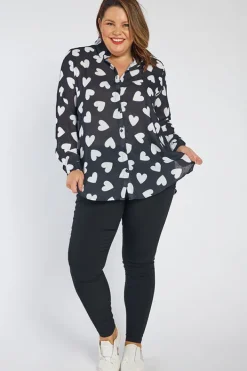 Lorraine Designs Tops*Cali Hearts a Flutter Shirt