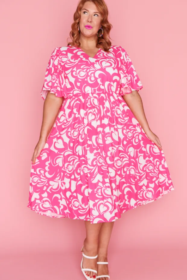 Lorraine Designs Casual Dresses | Fit & Flare Dresses*Callie Crazy Hearts Dress
