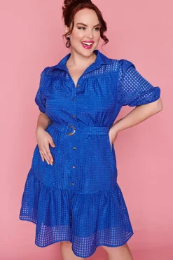 Lorraine Designs Casual Dresses | Fit & Flare Dresses*Caroline Cobalt Dress