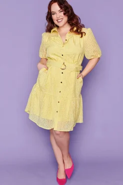 Lorraine Designs Casual Dresses | Fit & Flare Dresses*Caroline Lemon Dress