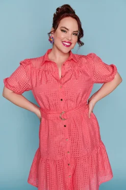 Lorraine Designs Casual Dresses | Fit & Flare Dresses*Caroline Melon Pink Dress