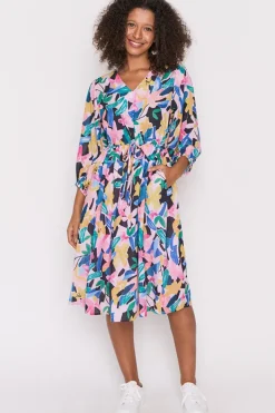 Lorraine Designs Loose Dresses | Fit & Flare Dresses*Carter Colour Block Garden Dress