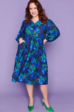 Lorraine Designs Casual Dresses | Fit & Flare Dresses*Carter Midnight Garden Dress
