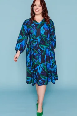 Lorraine Designs Casual Dresses | Fit & Flare Dresses*Carter Ocean Blue Dress