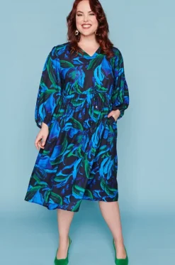 Lorraine Designs Casual Dresses | Fit & Flare Dresses*Carter Ocean Blue Dress