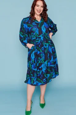 Lorraine Designs Casual Dresses | Fit & Flare Dresses*Carter Ocean Blue Dress