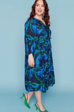 Lorraine Designs Casual Dresses | Fit & Flare Dresses*Carter Ocean Blue Dress