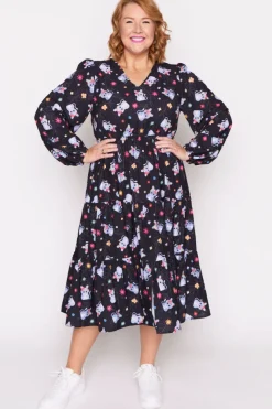Lorraine Designs Casual Dresses | Loose Dresses*Charity Bilby Blossom Long Sleeve Dress