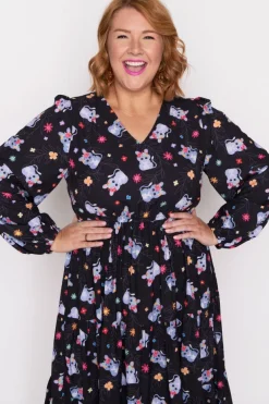 Lorraine Designs Casual Dresses | Loose Dresses*Charity Bilby Blossom Long Sleeve Dress