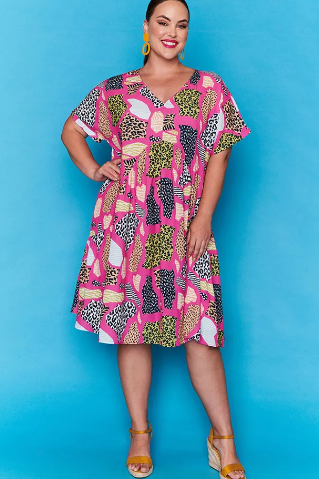 Lorraine Designs Casual Dresses | Loose Dresses*Charlotte Pink Safari Dress