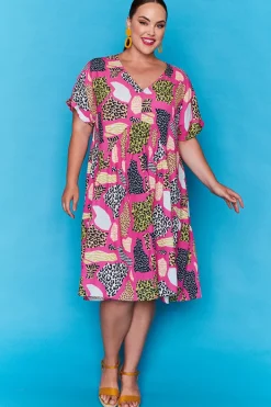 Lorraine Designs Casual Dresses | Loose Dresses*Charlotte Pink Safari Dress