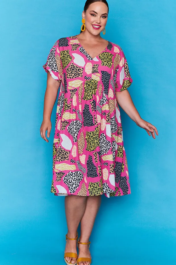 Lorraine Designs Casual Dresses | Loose Dresses*Charlotte Pink Safari Dress
