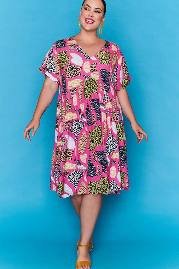 Lorraine Designs Casual Dresses | Loose Dresses*Charlotte Pink Safari Dress