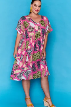 Lorraine Designs Casual Dresses | Loose Dresses*Charlotte Pink Safari Dress