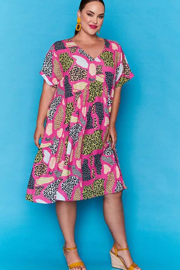 Lorraine Designs Casual Dresses | Loose Dresses*Charlotte Pink Safari Dress