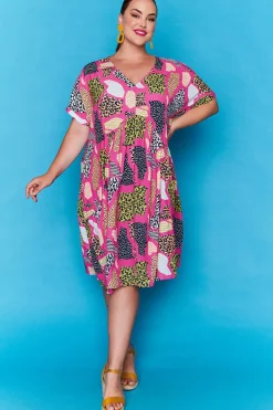 Lorraine Designs Casual Dresses | Loose Dresses*Charlotte Pink Safari Dress