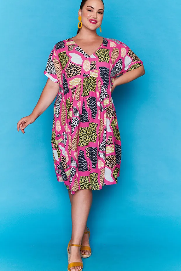 Lorraine Designs Casual Dresses | Loose Dresses*Charlotte Pink Safari Dress