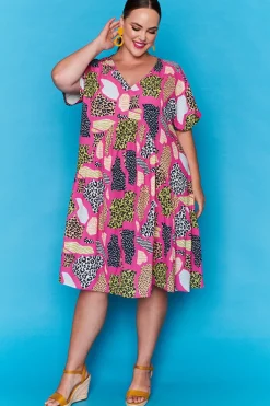 Lorraine Designs Casual Dresses | Loose Dresses*Charlotte Pink Safari Dress