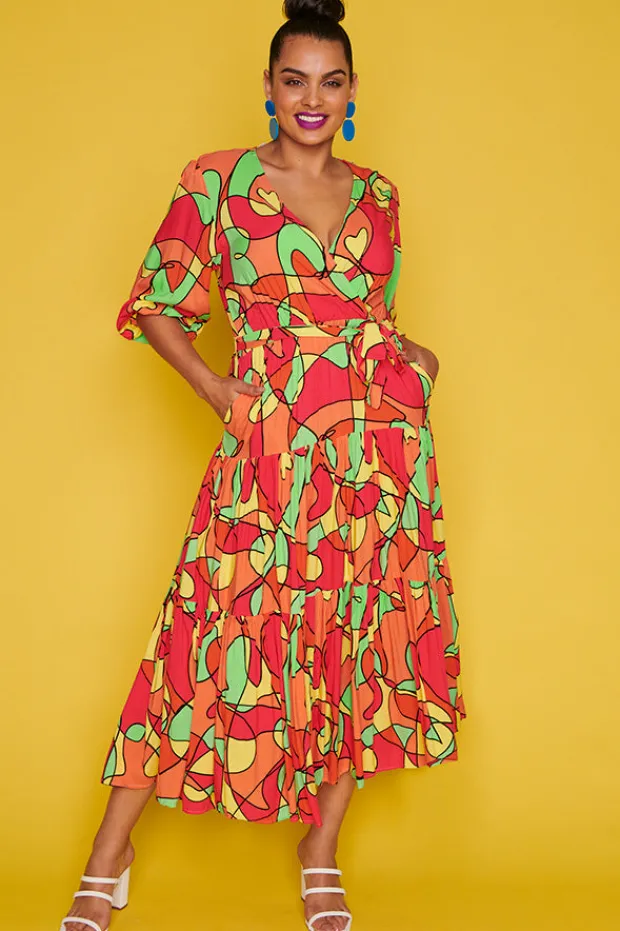 Label of Love Casual Dresses | Fit & Flare Dresses*Chasing Lovely Lines Citrus Dress