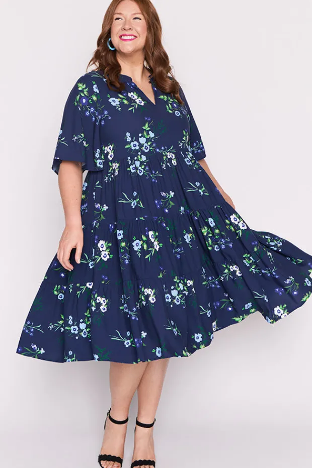 YD International Loose Dresses | Casual Dresses*Chrissie Blue Blossom Dress
