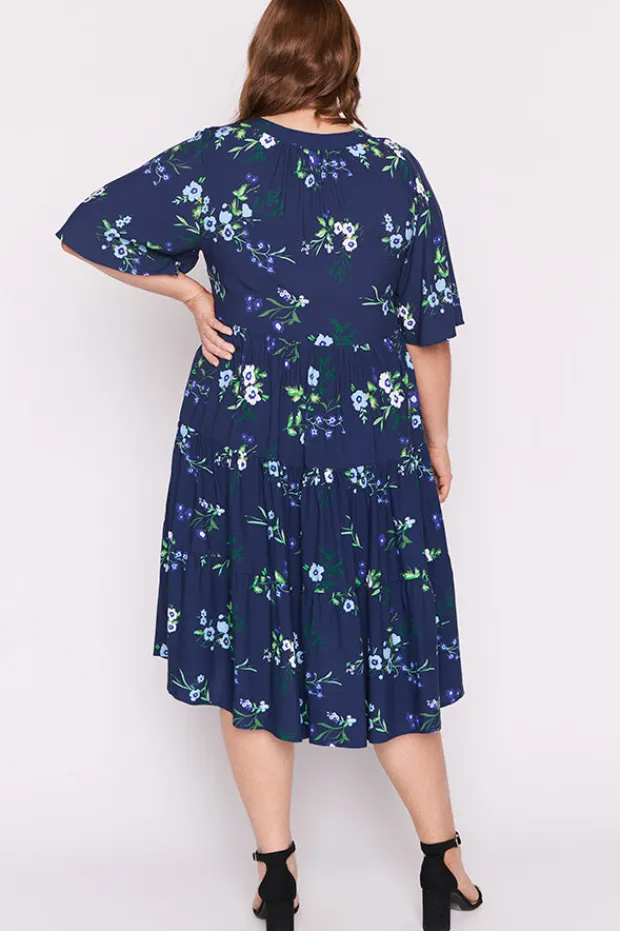 YD International Loose Dresses | Casual Dresses*Chrissie Blue Blossom Dress