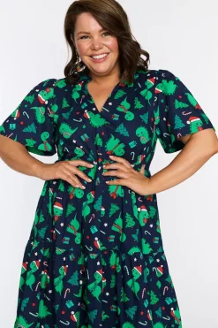 Lorraine Designs Loose Dresses | Midi Dresses*Clara Dino Christmas Dress