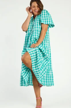 Lorraine Designs Loose Dresses | Casual Dresses*Clara Jade Gingham Dress