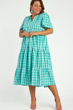 Lorraine Designs Loose Dresses | Casual Dresses*Clara Jade Gingham Dress