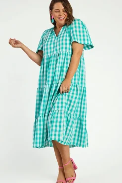 Lorraine Designs Loose Dresses | Casual Dresses*Clara Jade Gingham Dress
