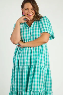Lorraine Designs Loose Dresses | Casual Dresses*Clara Jade Gingham Dress