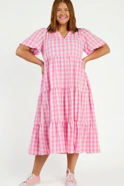 Lorraine Loose Dresses | Casual Dresses*Clara Pink Gingham Dress
