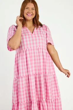 Lorraine Loose Dresses | Casual Dresses*Clara Pink Gingham Dress