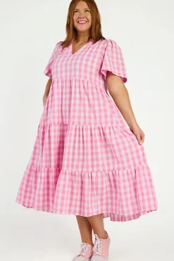 Lorraine Loose Dresses | Casual Dresses*Clara Pink Gingham Dress