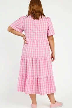 Lorraine Loose Dresses | Casual Dresses*Clara Pink Gingham Dress