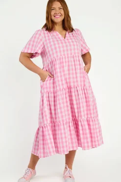 Lorraine Loose Dresses | Casual Dresses*Clara Pink Gingham Dress