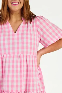 Lorraine Loose Dresses | Casual Dresses*Clara Pink Gingham Dress