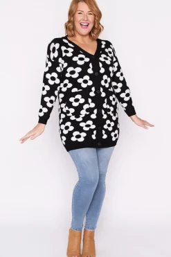 Lorraine Designs Knits & Cardigans*Clover White Daisy Cardi