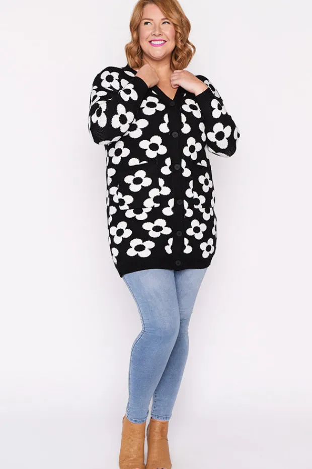 Lorraine Designs Knits & Cardigans*Clover White Daisy Cardi