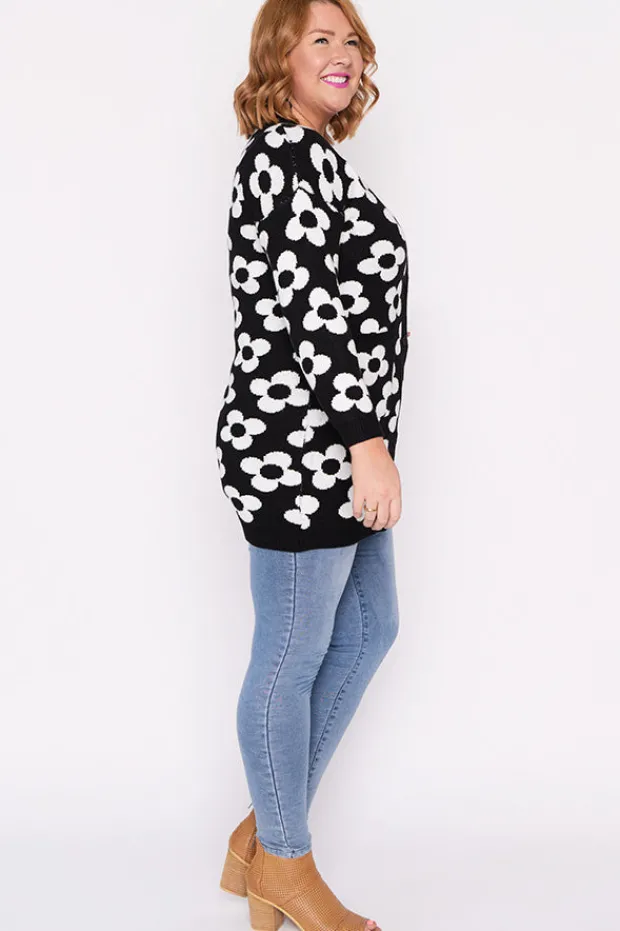 Lorraine Designs Knits & Cardigans*Clover White Daisy Cardi