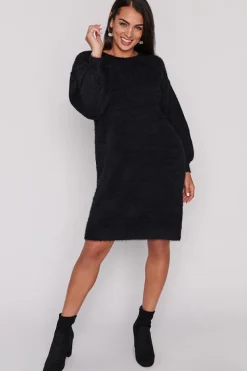 Lorraine Designs Knits & Cardigans | Mini Dresses*Cozy Black Knit Dress