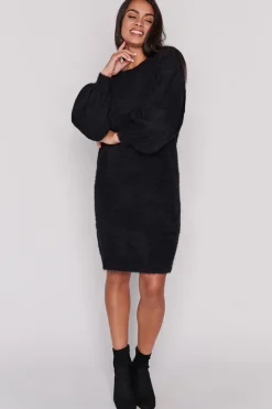 Lorraine Designs Knits & Cardigans | Mini Dresses*Cozy Black Knit Dress