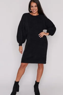 Lorraine Designs Knits & Cardigans | Mini Dresses*Cozy Black Knit Dress
